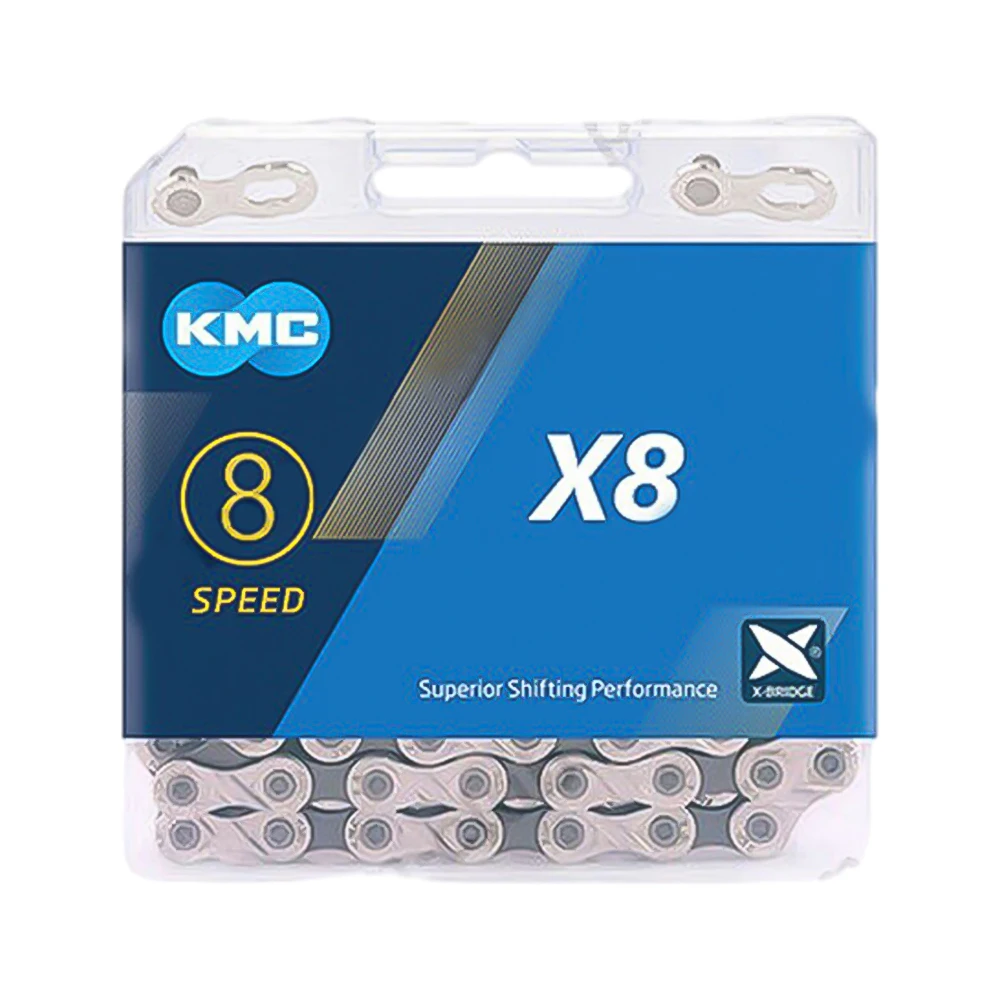 KMC 8 Speed Chain X8 Sier 116 K Stretch-Proof MTB Bicycle Road Univesal UK~