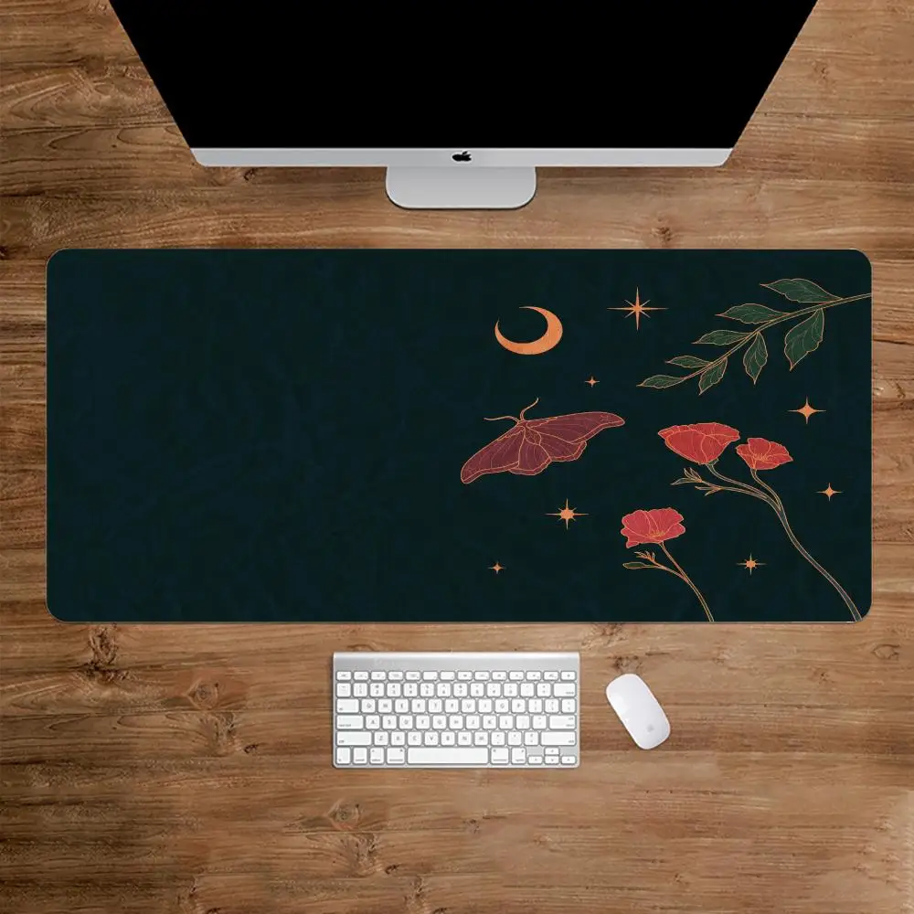 Witchy Butterfly Desk Mat Anti Scratch Office Mouse Pad Extended Writing Mat For Home Working Laptop Desktop Keyboard Desk Mat
