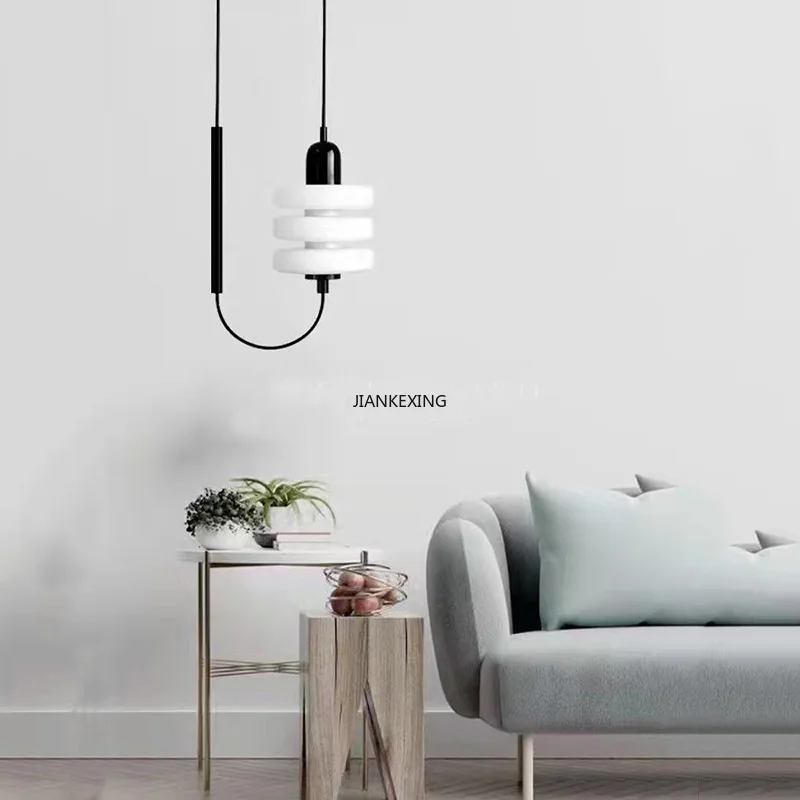 Candelabro LED de diseño moderno para dormitorio, lámpara de mesita de noche, decoración de la casa, iluminación, diseño de suspensión, lustres, luminarias