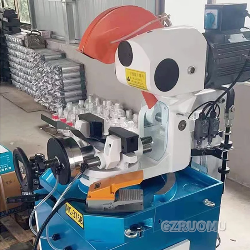 Pneumatic Semi-Automatic Metal Tube Cutting Vertical Hine Circular Saw Pipe Cutter For Copper & Ss And Steel New Condition