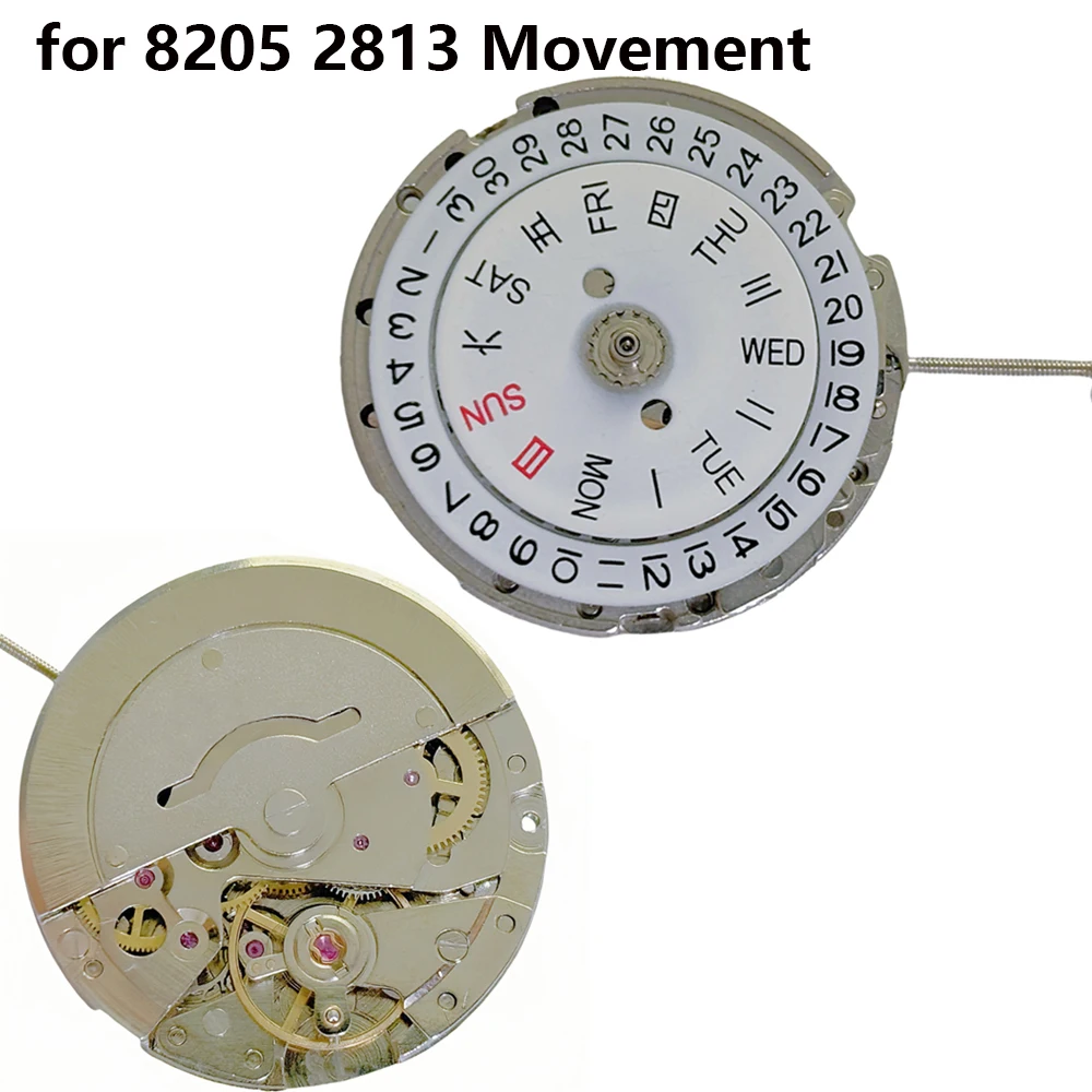 

Механизм для часов 2813, механический, с двойным календарем, автоматический ротор для механизма часов 8205, запчасти для ремонта часов