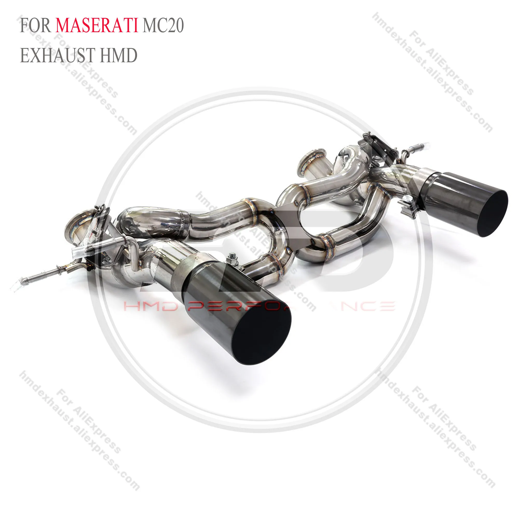 High Quality Customizable Catback For Maserati MC20 Stainless Steel Exhaust System OEM Valve Non-destructive Installation HMD