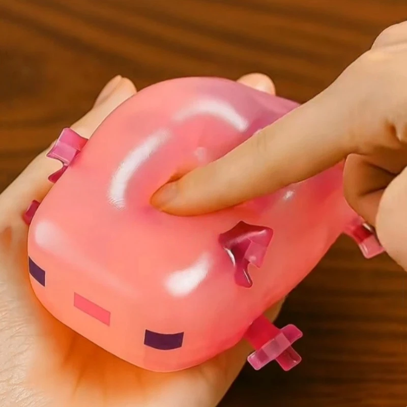 TPR قابل للتشكيل لطيف Axolotl اسفنجي الإجهاد لعبة بطيئة ارتفاع المالتوز الملمس ضغط تململ الضغط لعبة للأطفال الكبار هدية