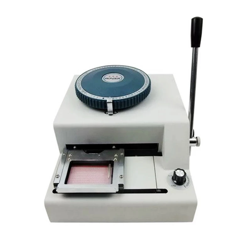 Manual PVC name id card embossing machine printer TK70C