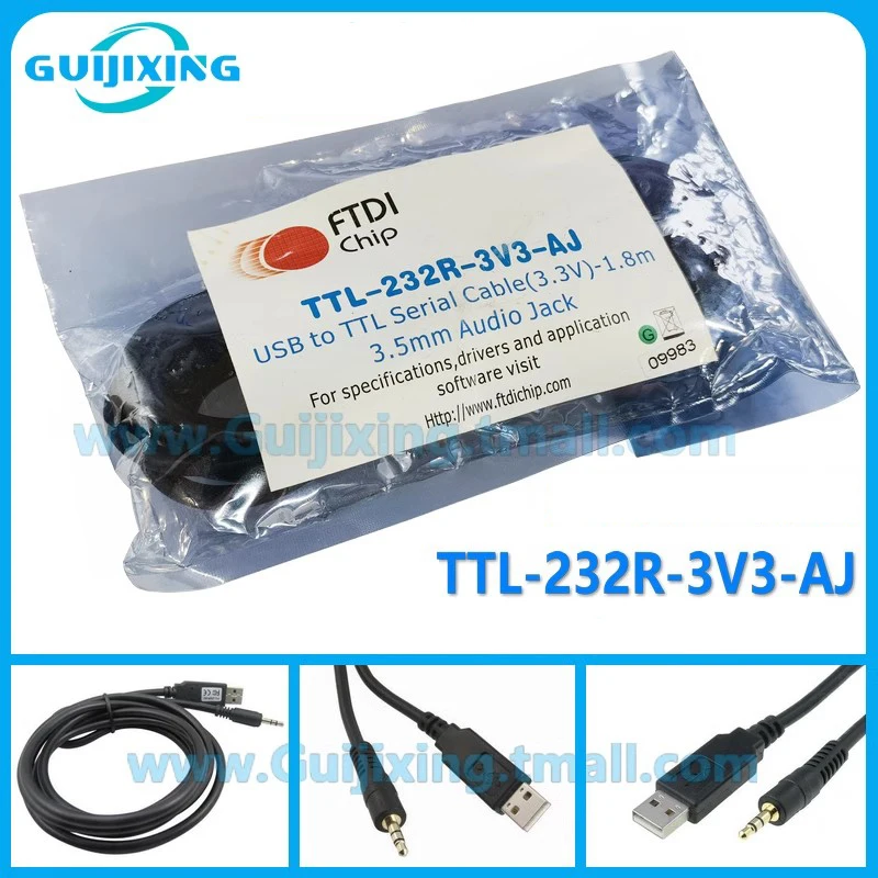 

FTDI original stock TTL-232R-3V3-AJ audio jack connector 3.3V TX RX