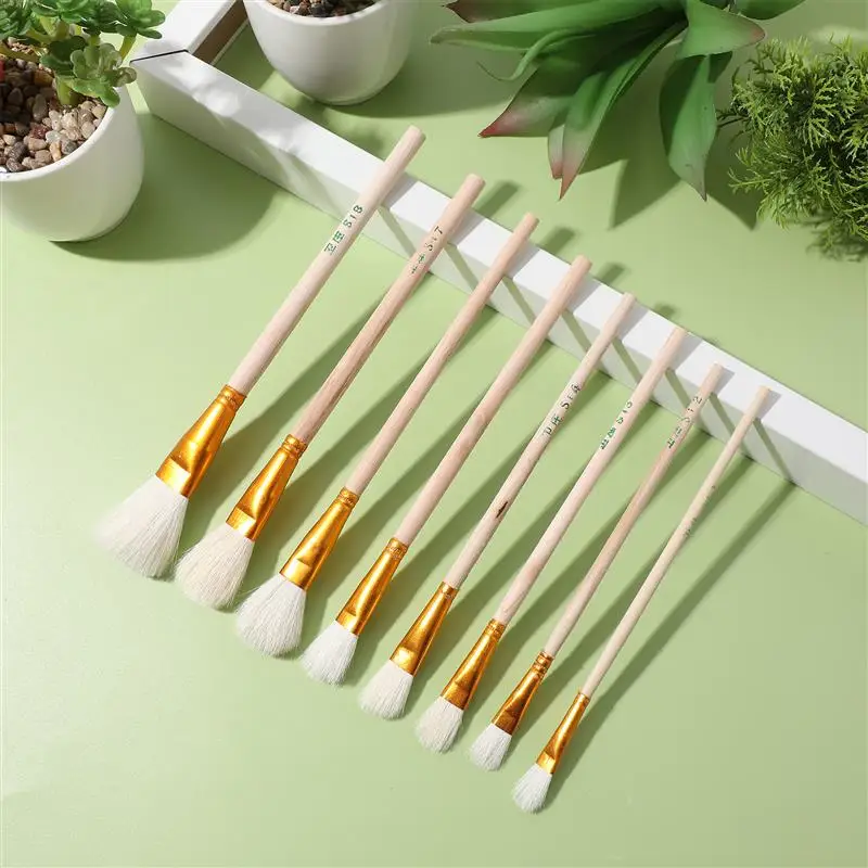 8pcs Fruit Vegetable Pollinator Pen Powder Sprayer Pollinator Powder Duster Fruit Pollinator Brushes Soft Hair Brushes