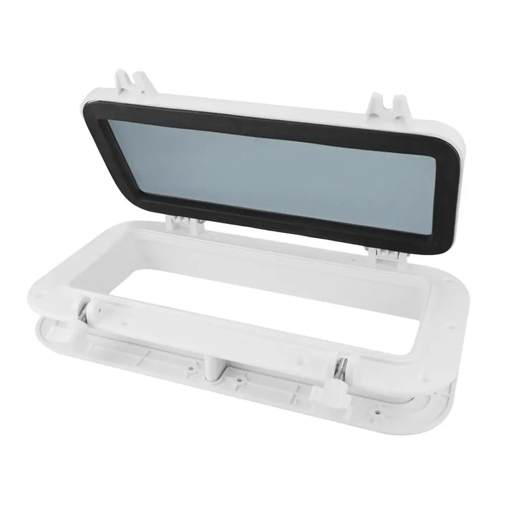 

Boat Yacht Rectangle Porthole Window with Tempered Glass White Marine Cabin Porthole for Home Decor