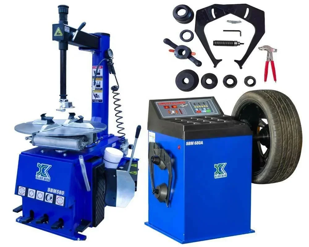 SUMMER SALES DISCOUNT ON Buy With Confidence New Original 1.5 HP Tire Changer Wheel Changers Machine Balancer Rim Clamp Combo 58