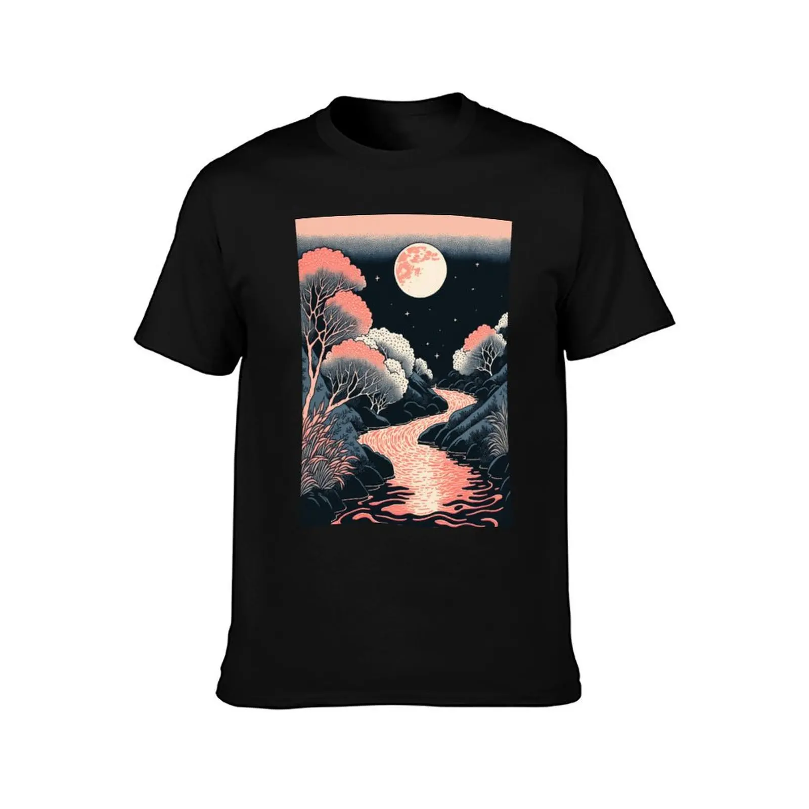 Moon River T-Shirt cotton t-shirt plain for man package T-Shirt