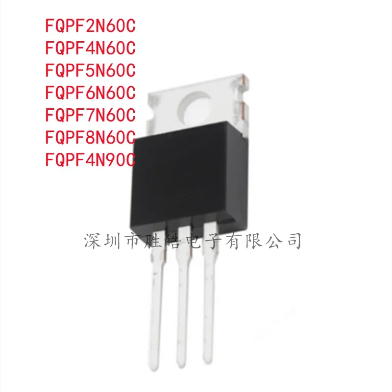 

(10PCS) FQPF2N60C / FQPF4N60C / FQPF5N60C / FQPF6N60C / FQPF7N60C / FQPF8N60C / FQPF4N90C MOS Field Effect Transistor TO-220F