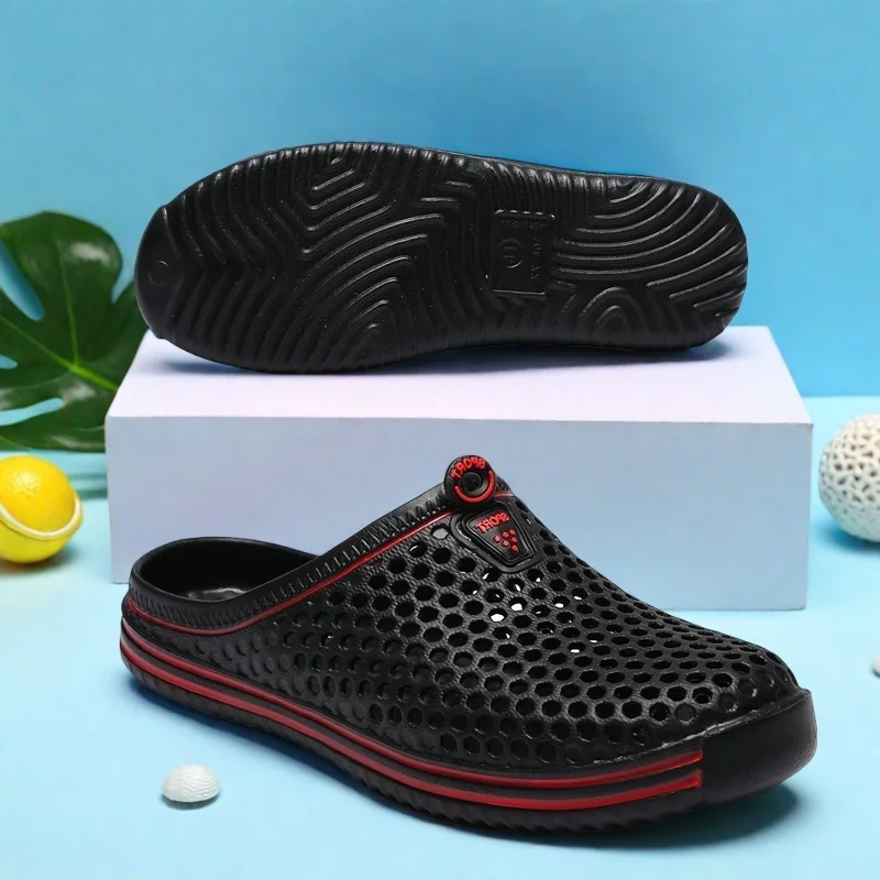 Ladies Lightweight Casual Anti-Slip Everyday Beach Sandals Slip-On Home Comfort Footwear Couple's Simple Slipper Shoes image 3