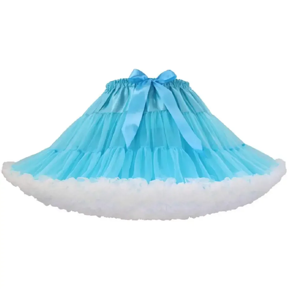 Womens Bubble Skirt Pettiskirt Tutu Ball Gown Fluffy Petticoat 2024