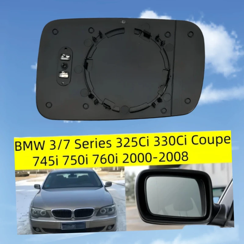 Für 2000-2008 BMW 3/7 Serie 325Ci 330Ci Coupé 745i 750i 760i (E46 E65 E66 E67) Weitwinkel-Spiegelglas 51167028427 51167028428