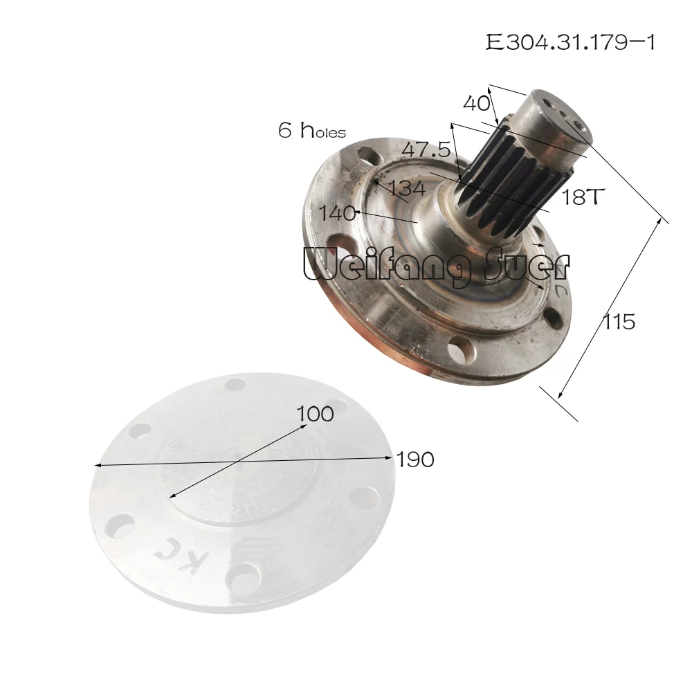 E304.31.179-1 , driving shaft for Yituo tractor