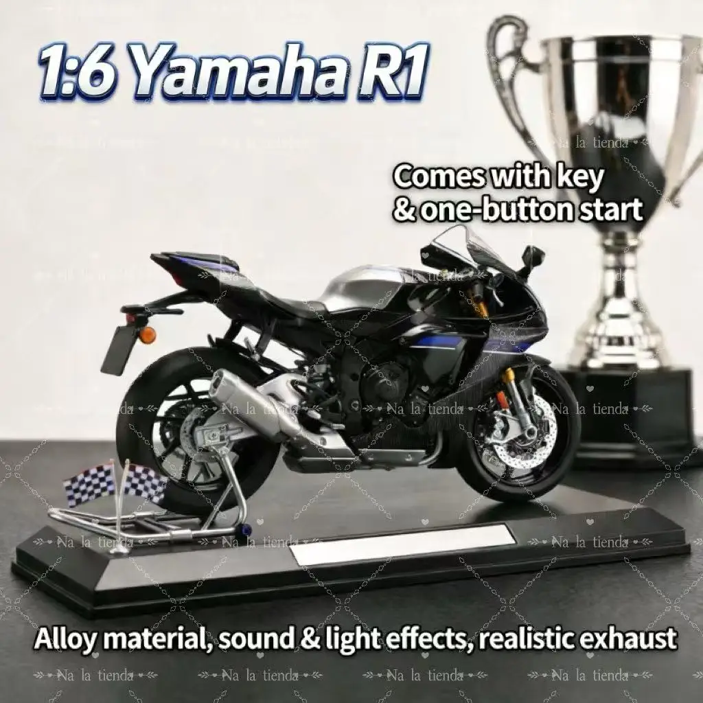 

Spray 1:6 FOR YAMAHA R1M Alloy Metal Diecast Motorcycle Model Desktop Display Collectible Ornament Holiday Present For Boys 14