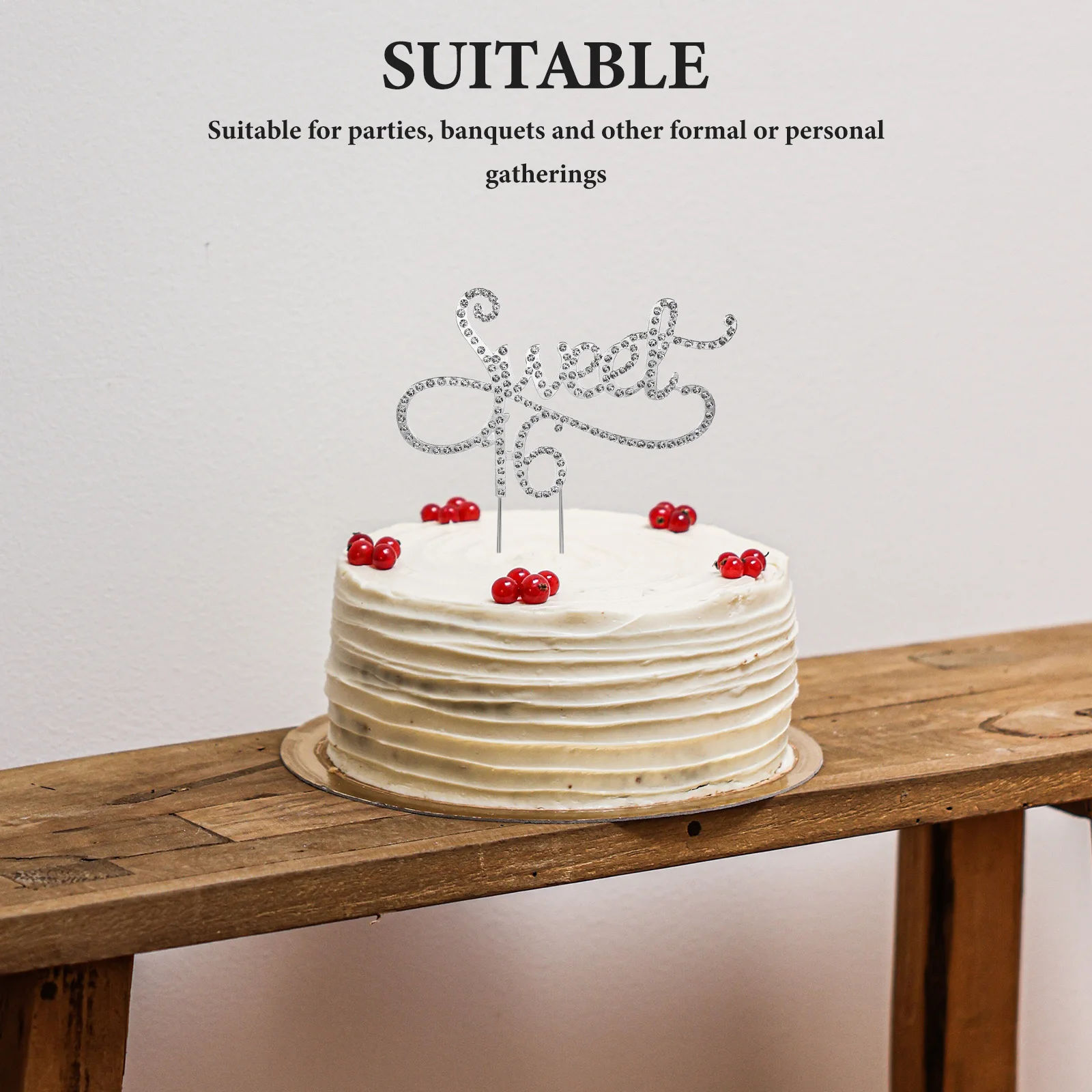 

Cake Toppers Birthday Party Decorations Cupcake Toppers Anniversary Wedding Banquet Decor Silver Woman Alloy