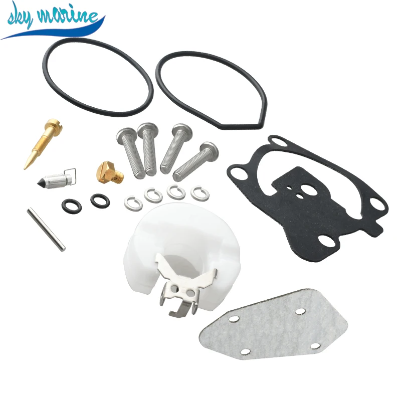 66T-W0093-00 Carburetor Repair Kit For Yamaha Parsun Powertec 40HP Outboard Engine Boat Motor Parts 66T-W0093