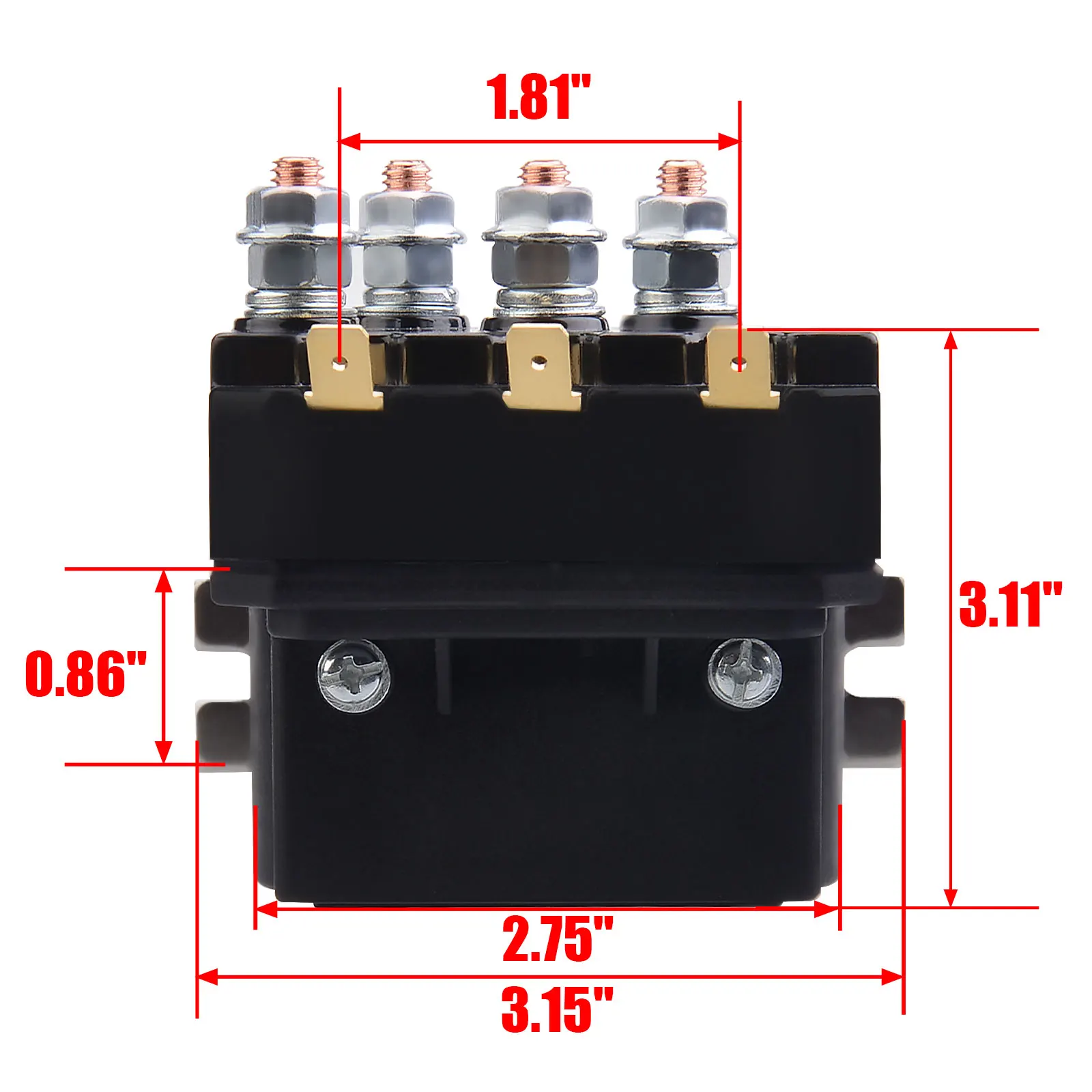 Free Shipping 12V 250A 300A 450A Winch Winches Solenoid Relay Contactor Winches For ATV UTV Jeep And etc.