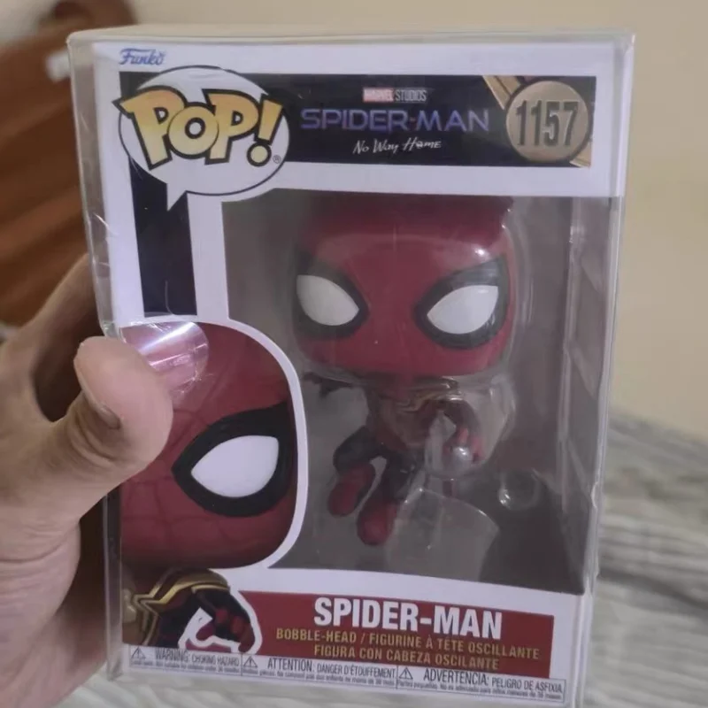 Figurka Funko Pop Spider-Man Akcja Anime Strój Ostatniej Bitwy # 1160 # 913 Q Version Statue Doll Collectibles Global Limited Toy