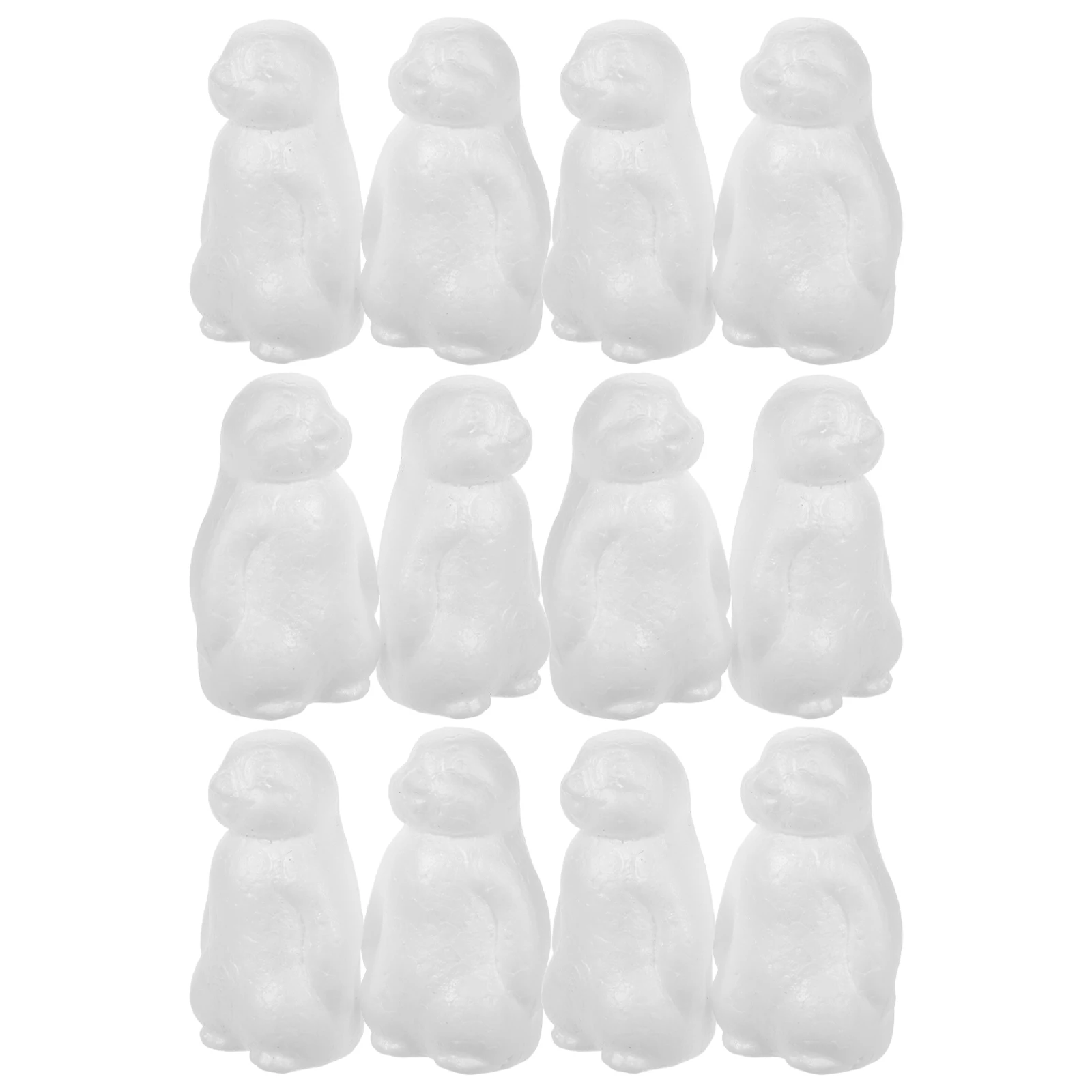 20 Pezzi Kit Pinguino in Schiuma Fai-da-Te, Palline di Schiuma Non Finite per Creazioni Artigianali, Decorazioni Casa e Scuola, Topper per Torte a Forma di Pinguino