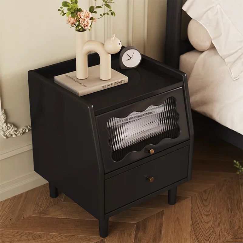 

Rattan Luxury Nightstands Small Nordic Modern Wooden Drawers Nightstands Smart Mobile Muebles Para Dormitorio Beds Furniture