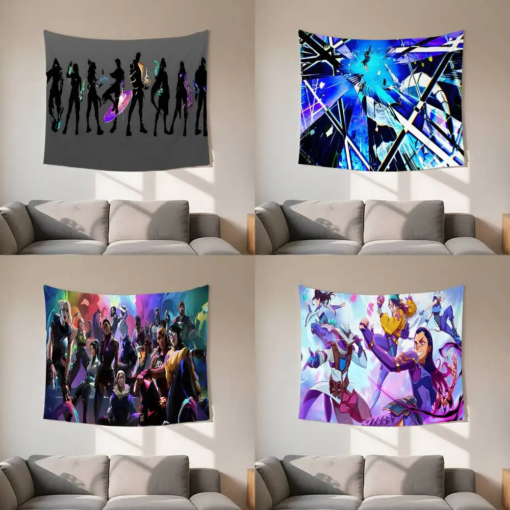 V-Valorant Game Tapestry Customizable Tapestries Of Various Styles,wall Hangings, Celebrity Photo Printing,wall Hangings