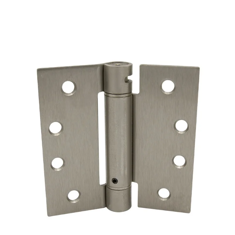 Square corner brushed nickel finished spring door hinge high quality high material
