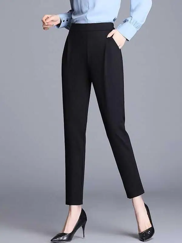 

Женские повседневные брюки с высокой талией, прямые, свободного кроя, корейский стиль, удобные, стройнящие, длинные, в стиле Mom Jeans