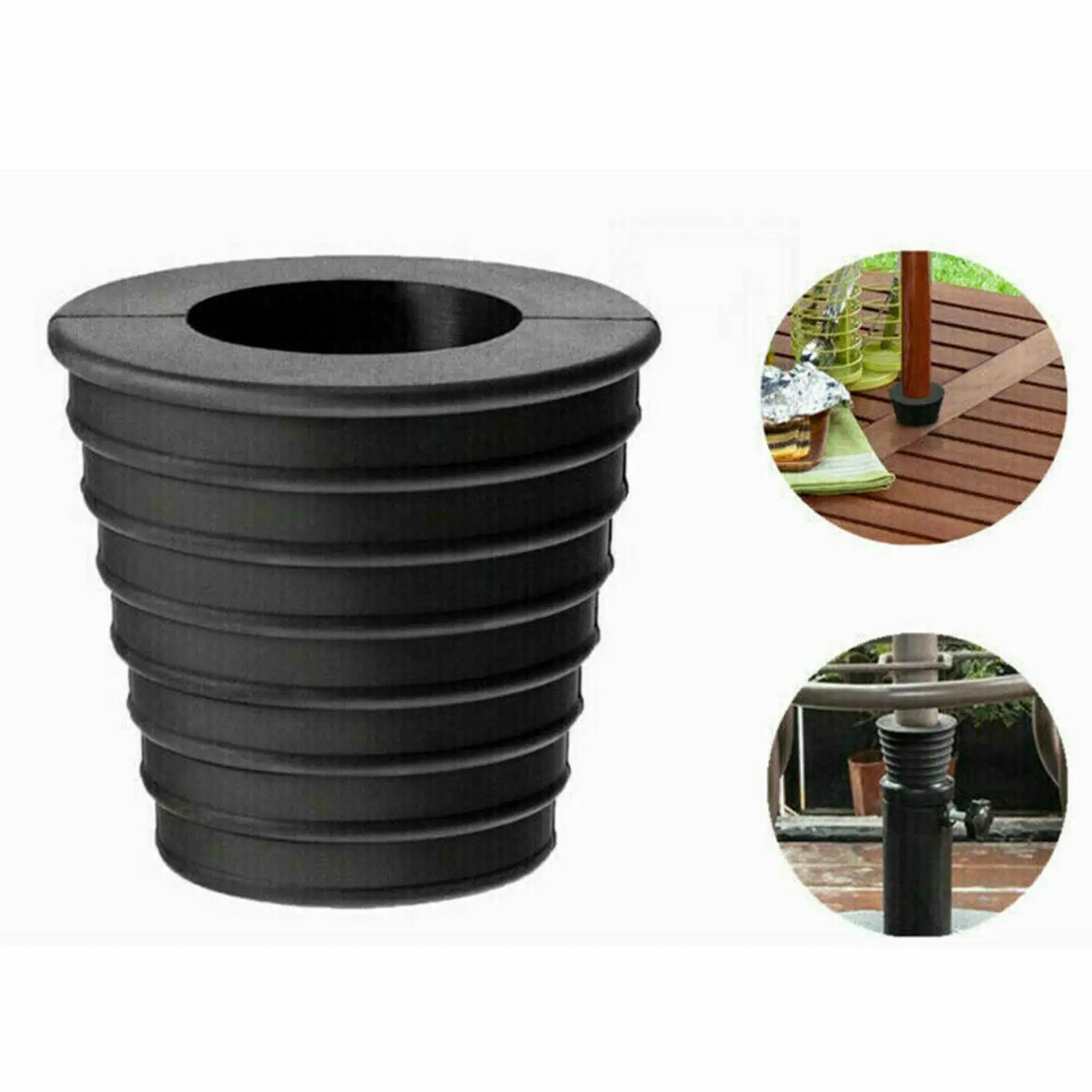 Umbrella Pole Holder for Patio Table Protects Umbrella Poles Anti Scratch Soft and Flexible Easy Install Umbrella Wedge Plug