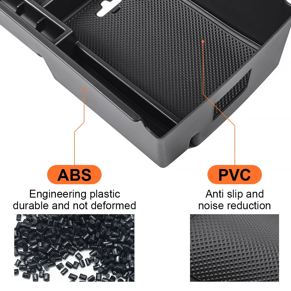 For Chevy Chevrolet Equinox 2018-2024 Central Control Armrest Storage Box Organizer Case Tray Interior Accessories view 3