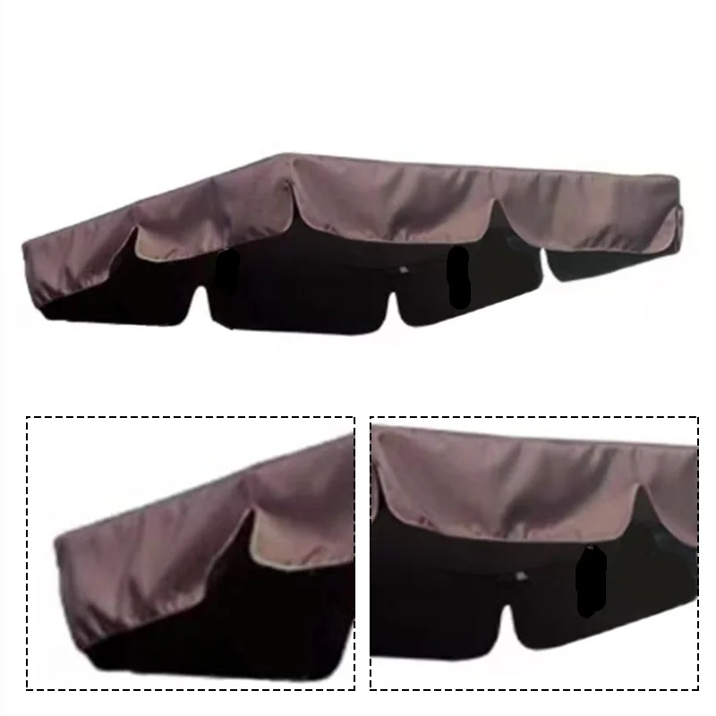 

Outdoor Garden Chair Top Shading Cloth 118*110CM 167*110CM Coffee Color Rain Cover Rain Ruffled Park Rain-Proof Cover Outdoor