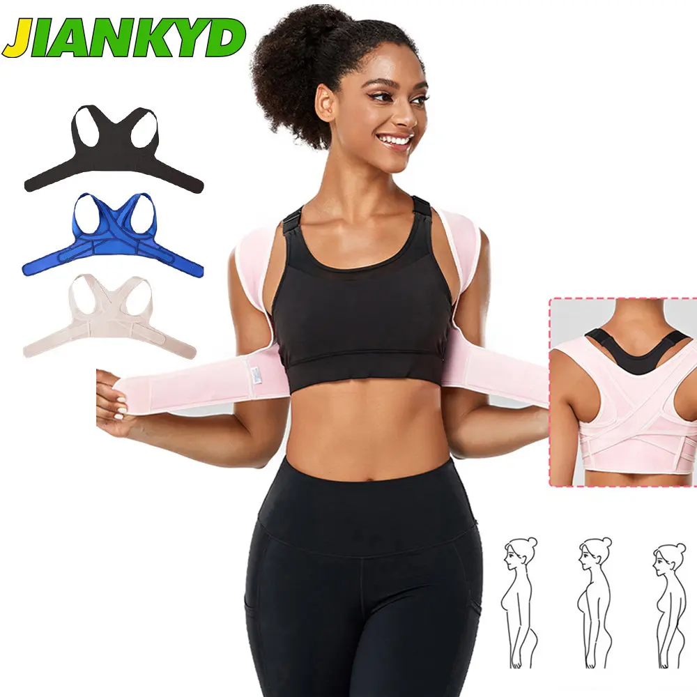 Posture Corrector for Women and Men, Adjustable Upper Back Brace for Clavicle Support, Providing Pain Relief from Neck, Shoulder