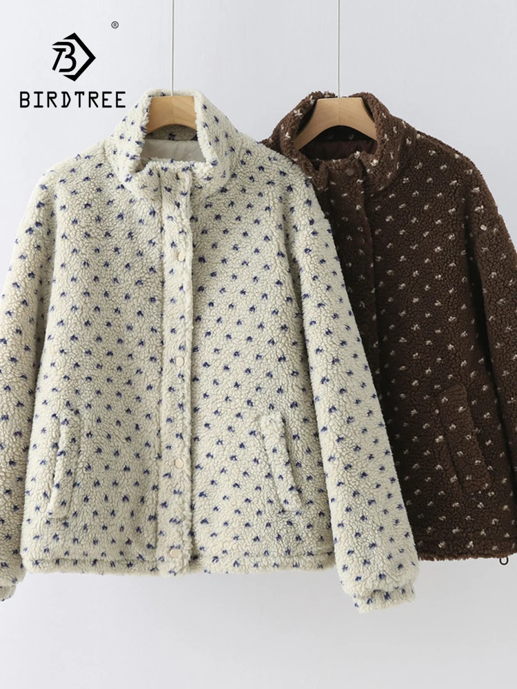Neuer 2025, dicker Winter-Lammfleece-Mantel, Damen-Steppdruck, Mori-Girl-Mode, süße, lässige, warme, lockere Oberbekleidung C5D678CC