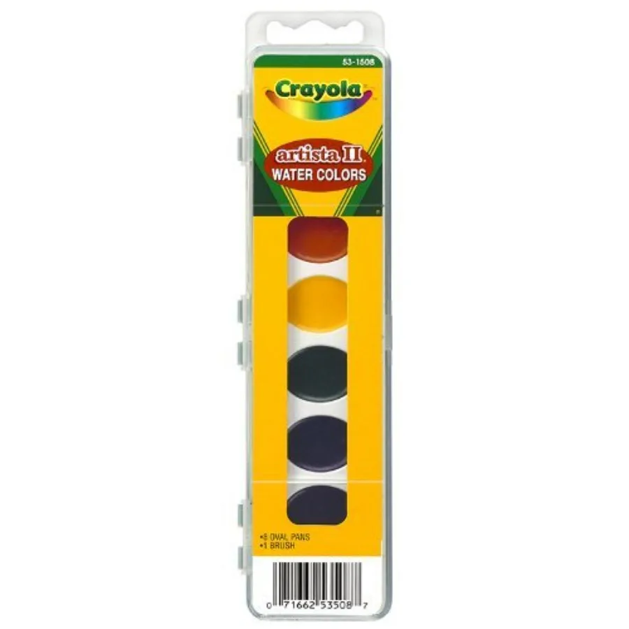 

LLC ARTISTA II 8 WATERCOLORS W/BRUSH Set of 24 Watercolor Paints in Assorted Colors with Brush High-Quality Art Supplies for Pa