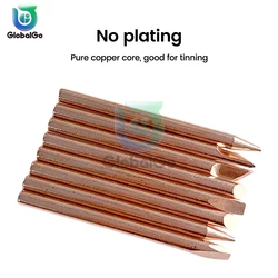 4pcs External Heat Soldering Iron Tips 30w 40w 60w Non-magnetic Pure Copper Welding Head Used for Welding Speaker Audio