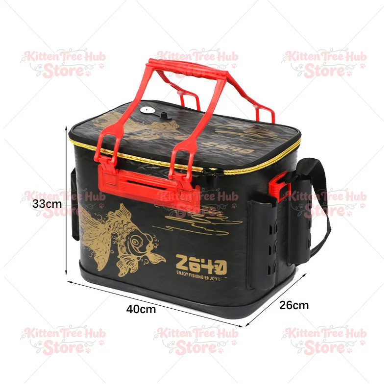 Portable Fishing Bucket Folding EVA Fishing Tackle Bag 6 Style Live Fish Box Fishing Tool Gear Accessories 36/40/45cm