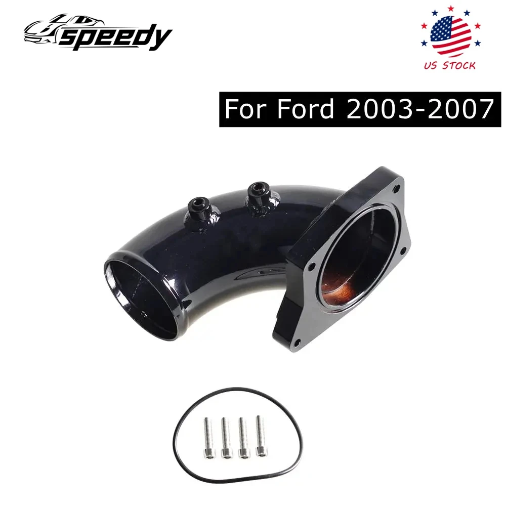 

Комплект впускного локтя впускной трубы EGR для Ford F-250 350 2003-2007, Powerstroke 6,0 л, дизельный двигатель, алюминий