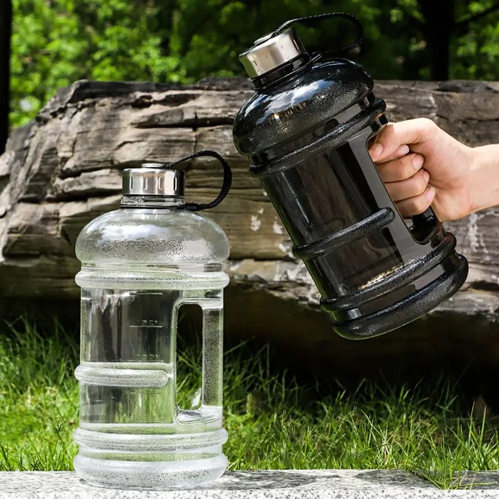 Training Sport Workout Trinkflasche 2L PETG Große Kapazität Wasserflasche Shaker Flasche mit Griff Outdoor Gym Gallonenflasche – Detail 9