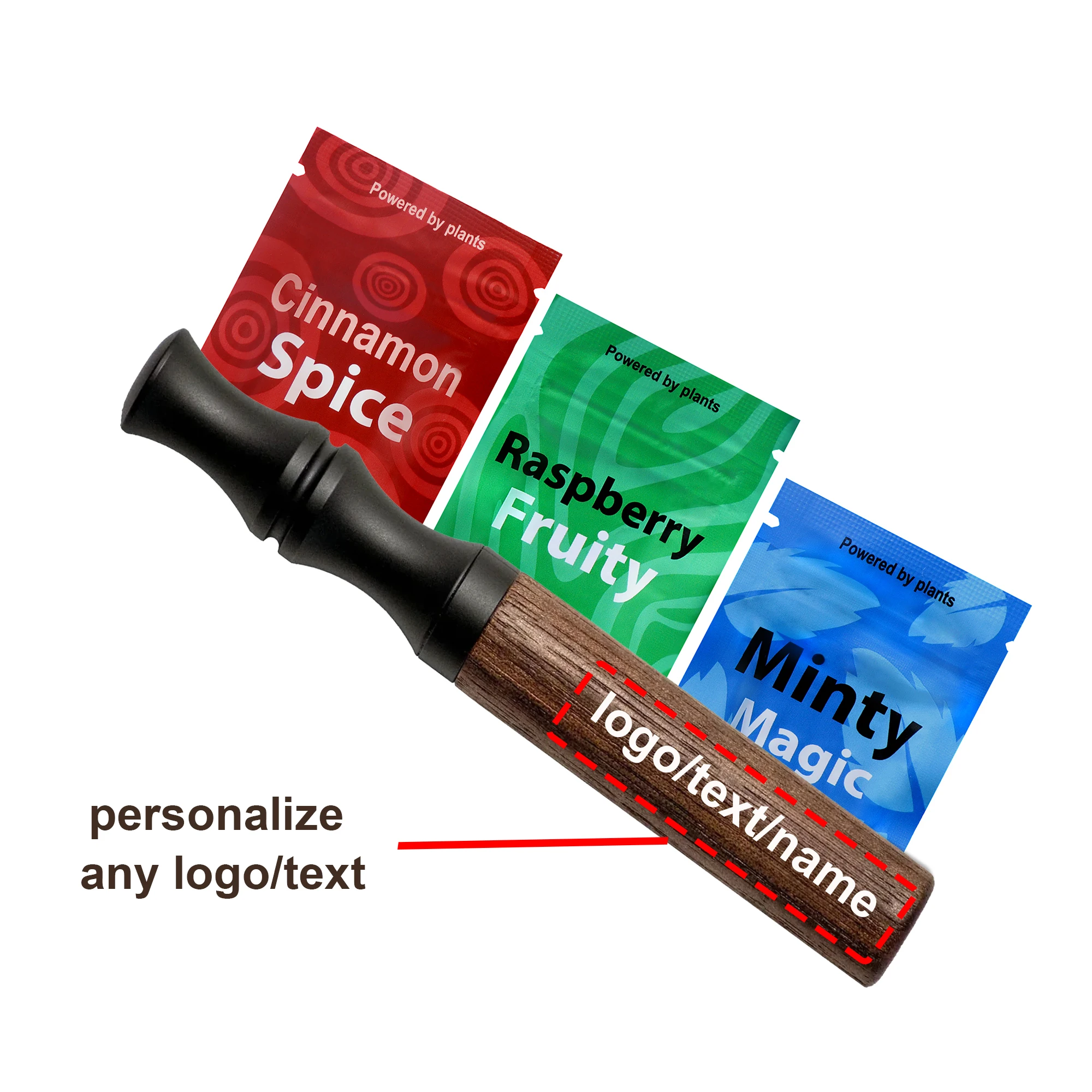 Regalo para él Inhalador de aire sin nicotina sin humo para dejar de fumar Barra de energía de madera para dejar de fumar Nombre o logotipo personalizado
