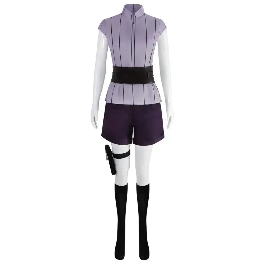 Costumi di Halloween per le donne Anime Cosplay Halloween Anime Ninja Cos Hyuga Hinata Cosplay Abbigliamento per spettacoli di ruolo