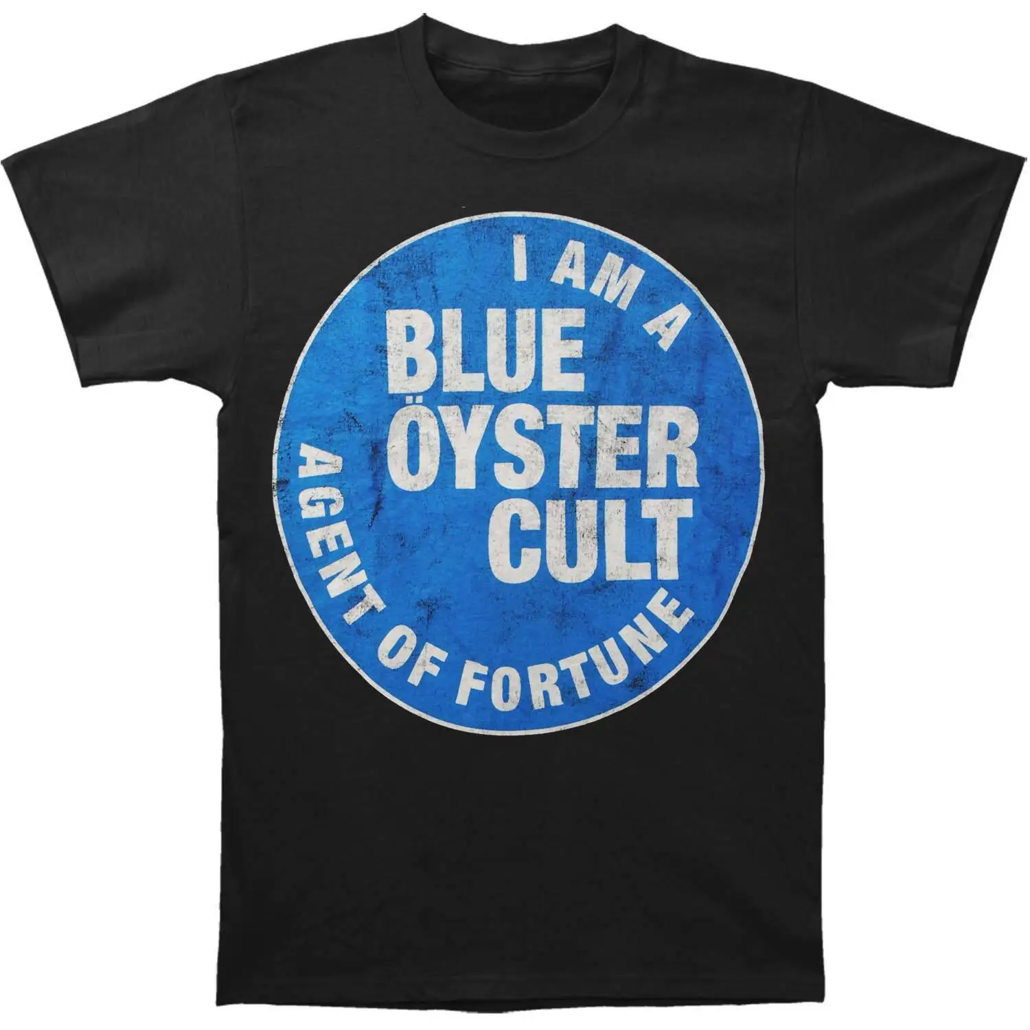 Men's Blue Oyster Cult Agent Of Fortune T shirt Small Black