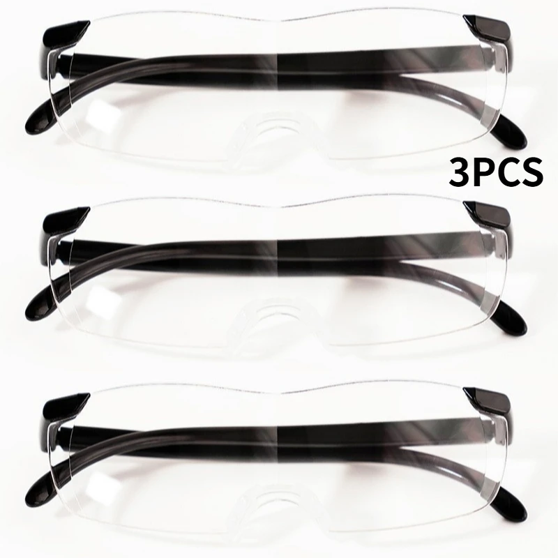 3PCS Retro Lesebrille für Männer Frauen Anti-blau Presbyopie Brillen Rahmenlose Trimmen Lesen Brillen