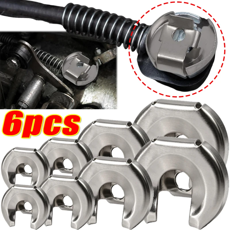 1/3/6pcs Car Gear Selector Wiring Cable Connectors Retaining Clips Fasteners for VW Audi Models Shift Linkage End Lock Washers