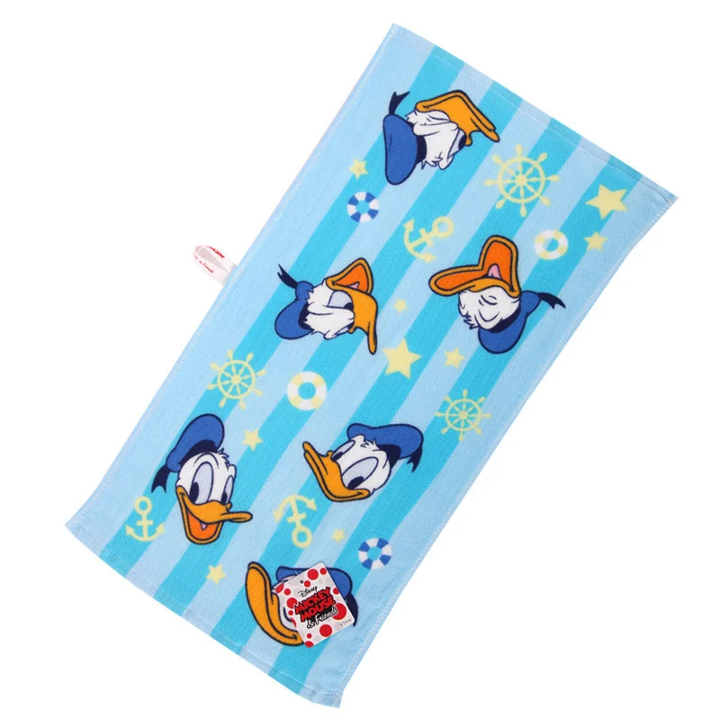 Disney Towel Cartoon Children Bay Kids Boy Girl Adult Face Towel Minnie Mickey Mouse Donald Duck  Water Absorbing 25x50cm