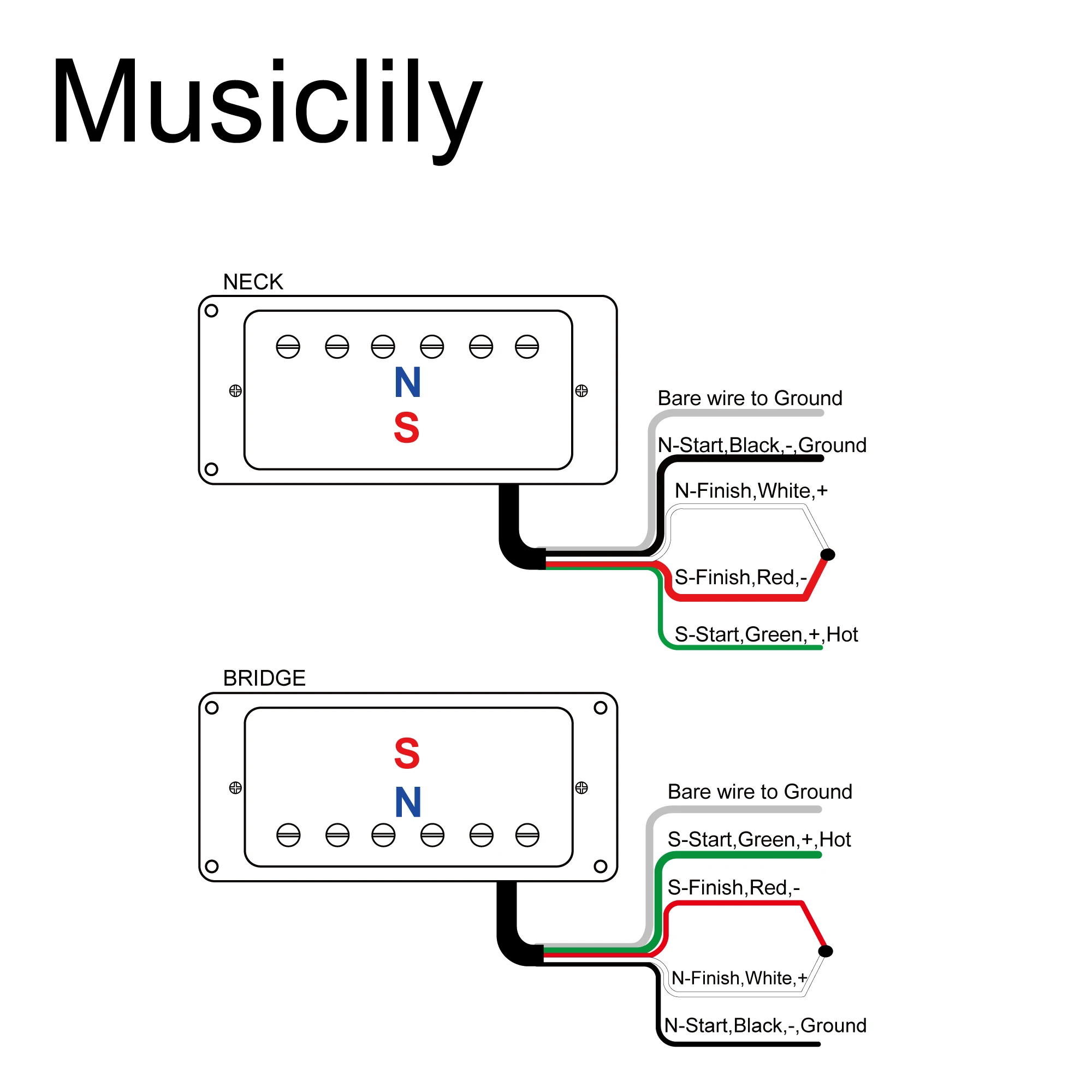 Artec LPA210 Alnico 5 Covered Humbucker Neck Bridge Pickups Set for Les Paul Style Electric Guitar, Chrome