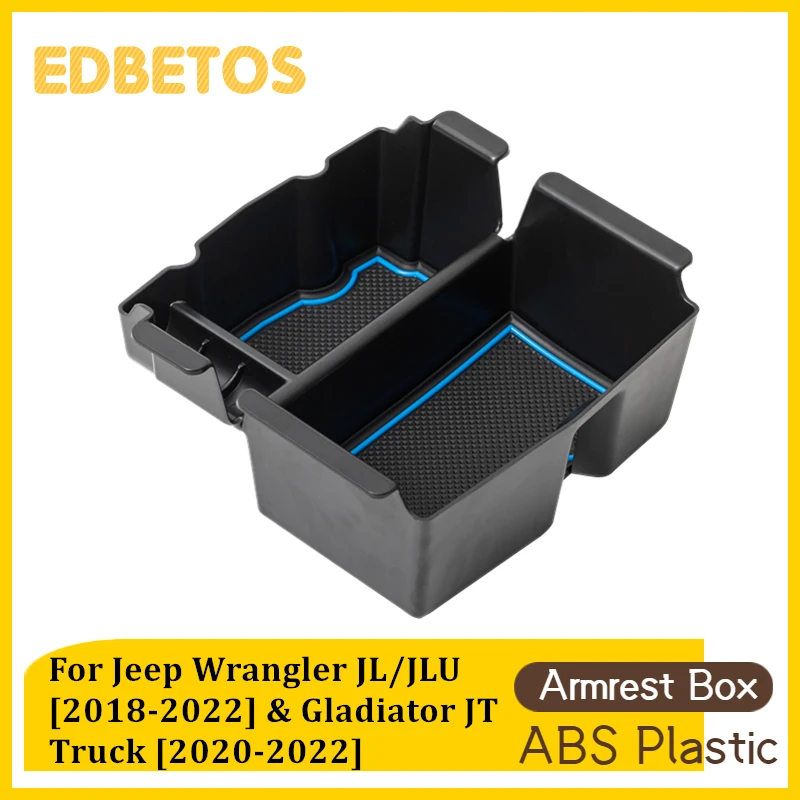 Car Armrest Storage Box Tray For Jeep Wrangler JL/JLU 2018-2023 and Jeep Gladiator JT Truck 2020-2023 Accessories