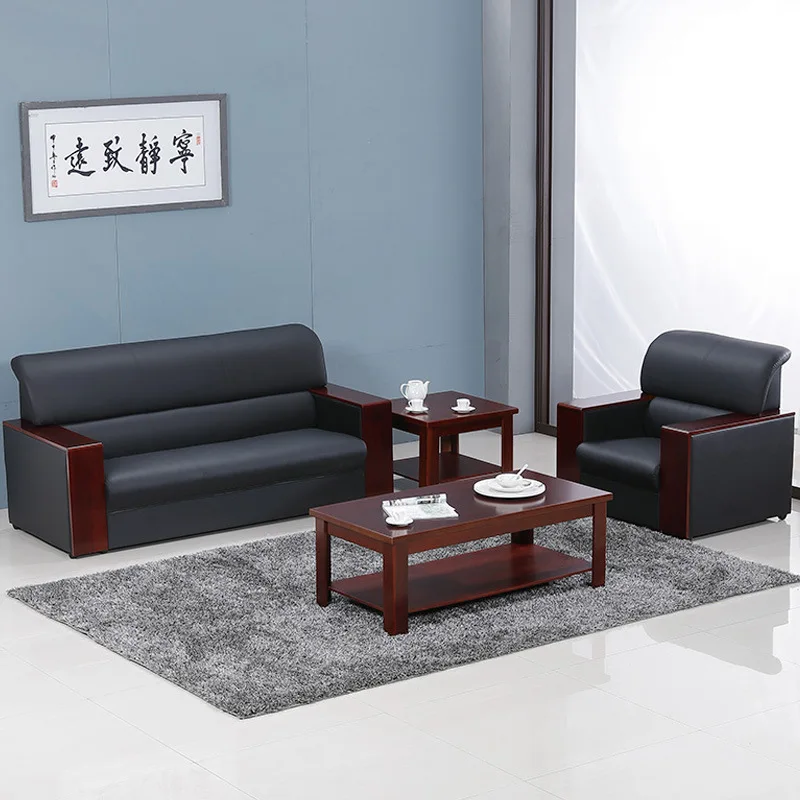Office sofa coffee table combination small reception room negotiation sofa modern simple small