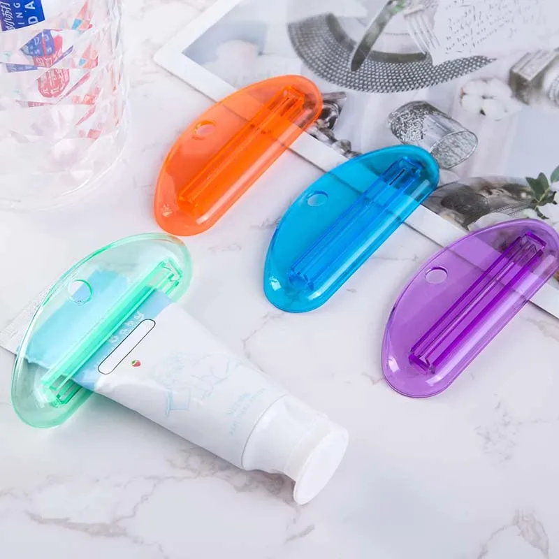 4Pcs Multifunctional Toothpaste Squeezer Manual Squeezers Toothpaste Tube Clips Facial Cleanser Dispenser Bathroom Accessories