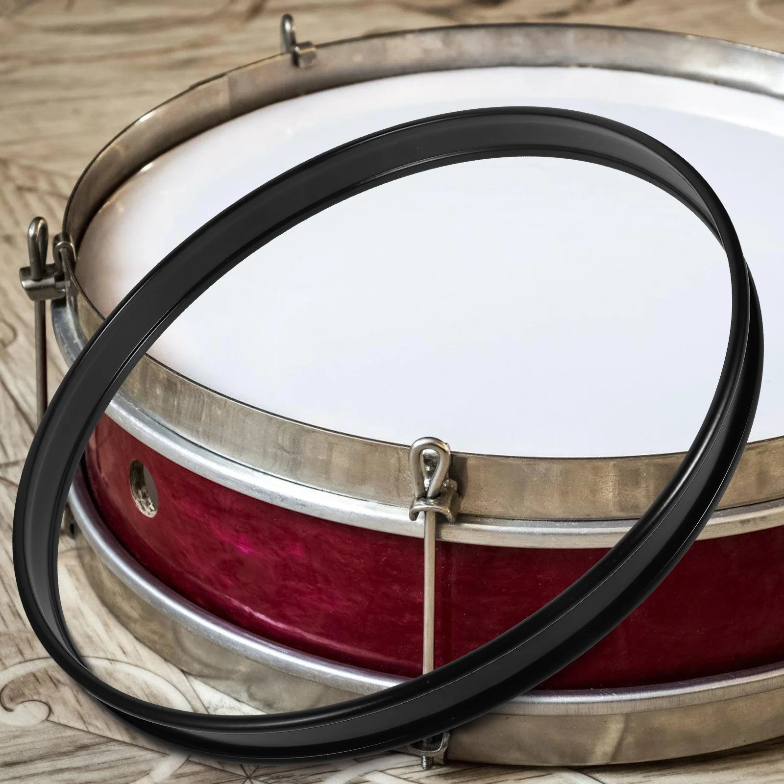 

Black Spray Drum Hoop Set for Bass Drum Practice Band Performance Recording Studio Percussion Hardware Accessories