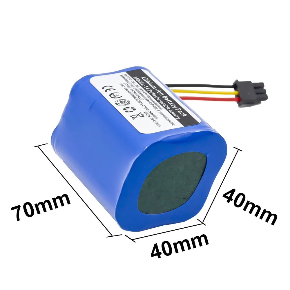 14,4 V/14,8 V 2600 mAh/3200 mAh/ akumulator litowo-jonowy do akumulatora Liectroux B6009 Q7000 Q8000 ZK808 DH860 odkurzacz robot 4S1P 18650